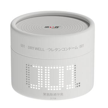 NaughtyBunny 涩井(DryWell)聚氨酯超薄001 - 3只装 涩井(DryWell)